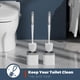 thumbnail image 4 of Escobilla de baño Holaloha, paquete de 2 con soporte, color blanco, 4 of 7