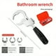 thumbnail image 1 of Adjustable Wrench Universal Double Ended Wrench Aluminium Alloy Open End Spanner Bathroom Plumbing Faucet And Sink Repair Tool, 1 of 4