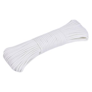 Ioensy - Cuerda Paracord Multifuncional Resistente Para Tienda De Campaña, Para Canotaje, Jardín, Mochilero, Color Blanco