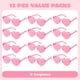 thumbnail image 2 of Gafas de sol JOYIN para el día de San Valentín con forma de corazón rosa x12 para niños, 2 of 7