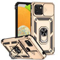 Estuche Gangxun Para Samsung Galaxy A03, Soporte Giratorio 360°, Estilo Mecánico Y Magnético