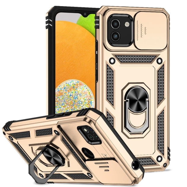 Estuche GANGXUN para Samsung Galaxy A03, soporte giratorio 360°, estilo mecánico y magnético