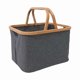 thumbnail image 2 of Cesto Plegable Para Ropa Canasto Con Asa Organizador Hogar Gris Oscuro Lisa, 2 of 7