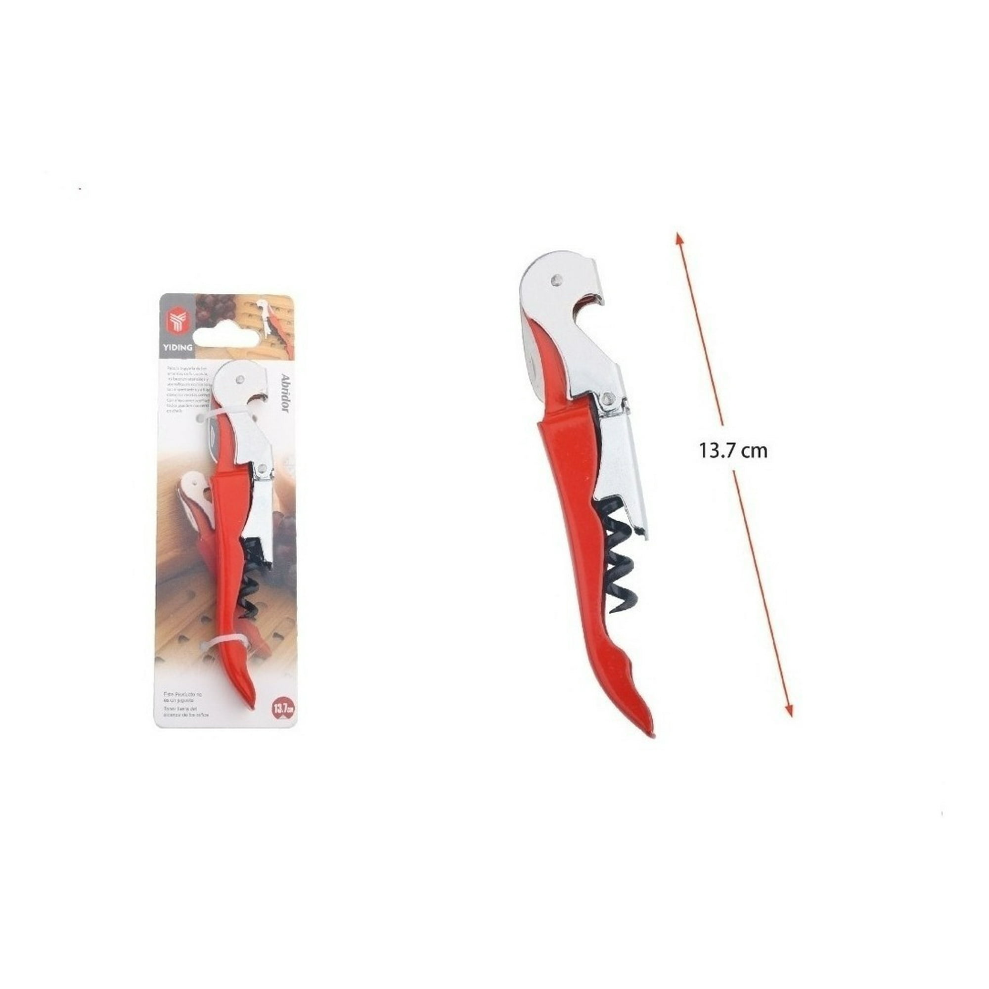 Genérico - Sacacorchos Abridor De Botella Garzón Descorchador Acero