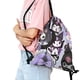 thumbnail image 2 of Kuromi Mochila de Cuerdas para Deportes y Gimnasio, Bolsa de Cuerdas Resistente al Agua, Bolsa Cinch, 30×40cm, 2 of 6