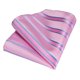 thumbnail image 4 of Corbata formal a rayas seda hombre paño y colleras Rosa y Celeste, 4 of 5