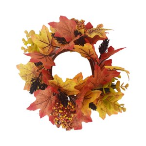 Bothyi - Corona De Otoño Acción De Gracias Vela Anillos Simulación Centros De Mesa De Halloween Estilo A