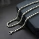 thumbnail image 3 of 1pc Elegant Stainless Steel Square Pearl Necklace - Fashionable Jewelry Accessory for Women - 20-31 Inches, 3 of 4