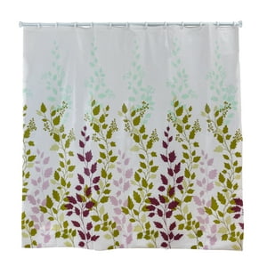 Metalhsa - Cortina De Baño 180 X 180 Cm Poliéster Hojas Verdes