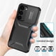 thumbnail image 4 of Funda Resistente para Samsung Galaxy S24 FE con Tapa Deslizante y Protección Militar Negro, 4 of 6