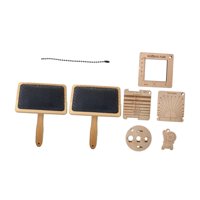Magideal - Juego De Reglas De Calibre Para Tejer En Madera, Calibre Guía De Hilo Wpi, Regalo Práctico Para Amantes Del Tejido, Herramientas Para Tejer A Crochet,