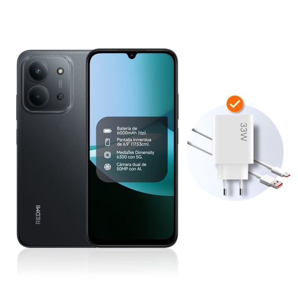 Smartphone Redmi 15C 128 GB 4G Negro