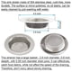 thumbnail image 5 of Juego De Tapón Y Colador Para Fregadero De Cocina De Silicona 15 Cm, 5 of 6