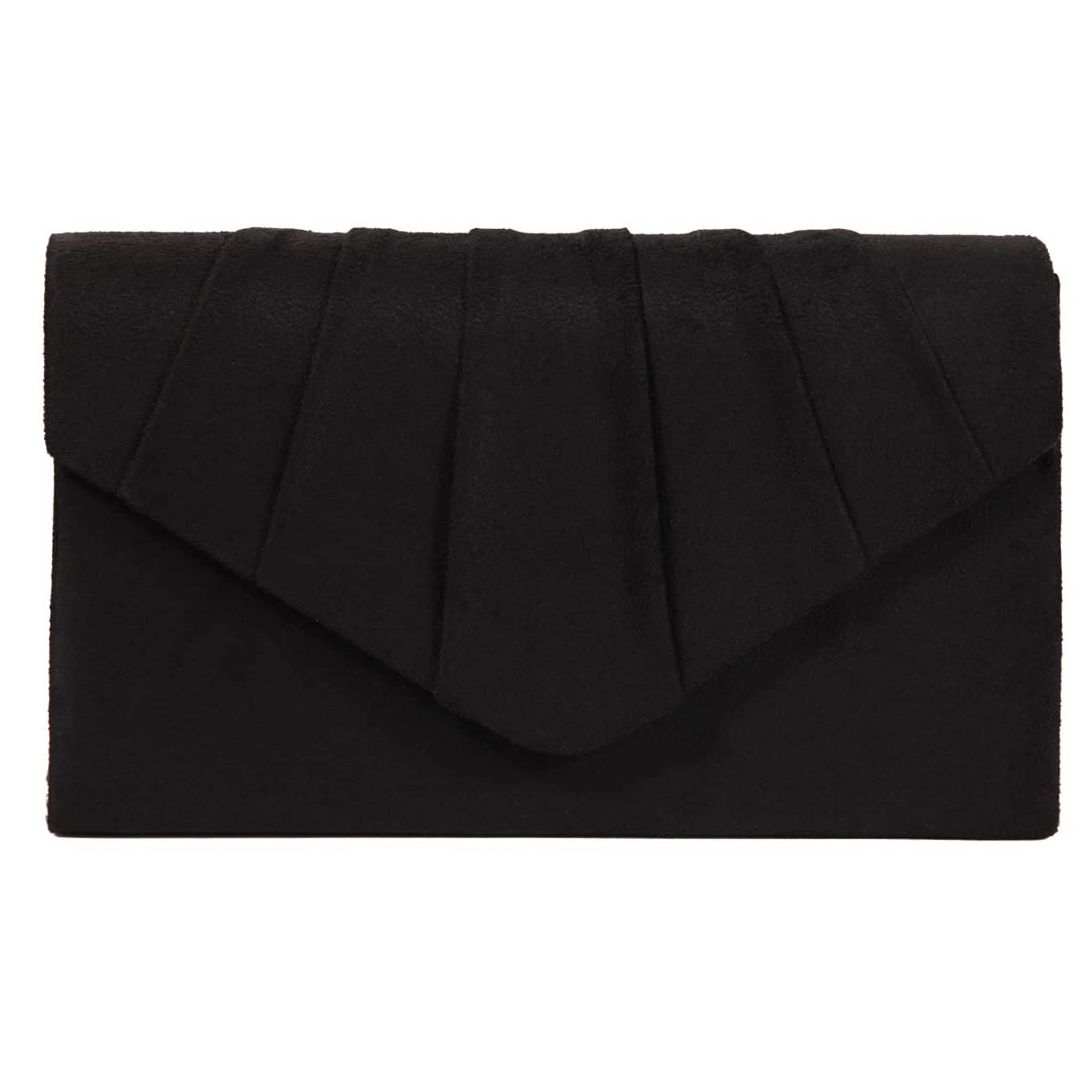 Bolso De Noche Bbjinronjy Para Mujer, Gamuza Sintética, Negro