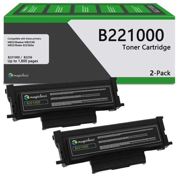 Cartucho de tóner Magiclocci B221000 (Pack de 2) - 1800 páginas