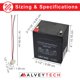thumbnail image 4 of Batería AlveyTech 12V 5Ah con arnés para Razor MX125, 4 of 7