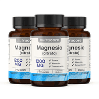 Citrato De Magnesio 270 Cápsulas 1200Mg Nutracore (Pack 3X90)