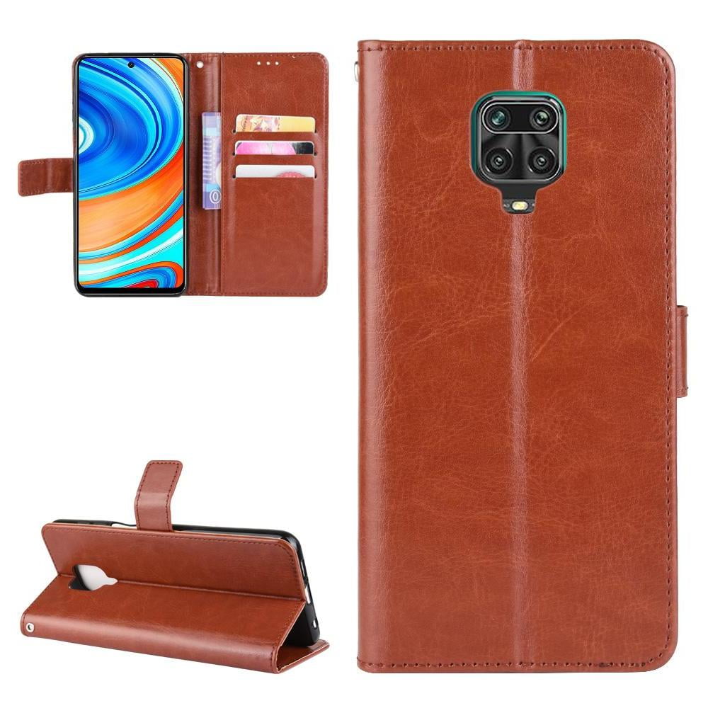 Foxdock - Funda Tipo Libro Para Xiaomi Redmi Note 9s/9 Pro, Cartera Todo‑en‑uno, Funda Multifuncional Con Tarjetero Y Correa De Muñeca Desmontable