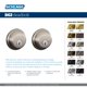 thumbnail image 3 of Deadbolt SCHLAGE B62N622 con llave, 2 caras, negro mate, 3 of 3