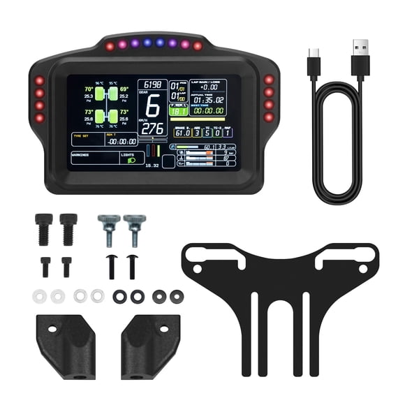 Panel de control Sim Racing MiYee DV480 Pro V5 con 5 pantallas y LED