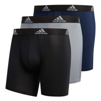 Calzoncillos Tipo Bóxer Adidas Para Hombre, Paquete De 3, Color Negro/Gris/Azul Marino, Talla M