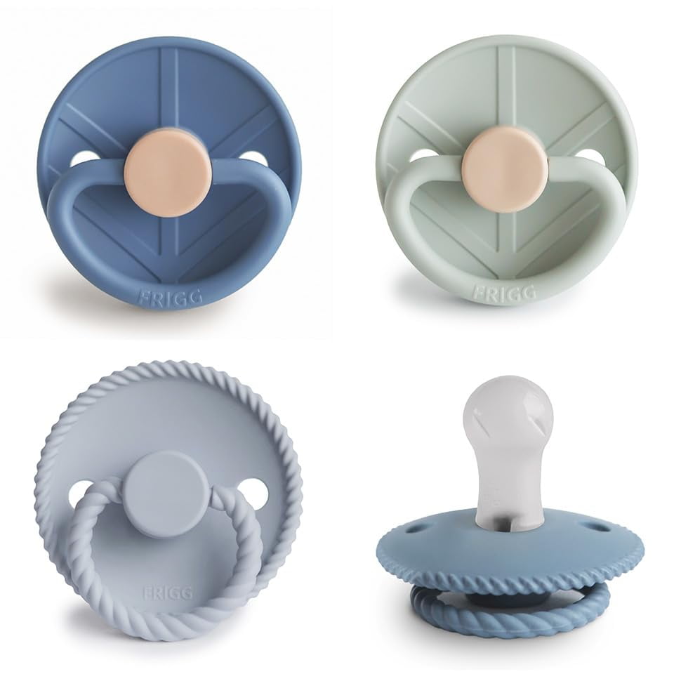 [ Chupete Frigg Silkysoft De Silicona Paquete De 4 Libre De Bpa 0-6 Meses ]