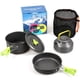 thumbnail image 2 of Camping Cookware Set, Camping Kettles, Non-Stick Lightweight Pots Set Portable With Mesh Storage Bag For Outdoor Hiking & Picnic, 2 of 4