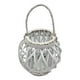 thumbnail image 2 of Candelabro Porta Vela Mimbre Rustico Redondo Terraza Blanco, 2 of 9