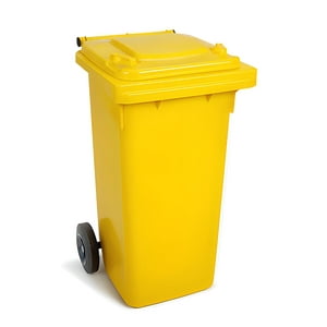 Recilock - Basurero De 240 Litros Con Ruedas - Amarillo