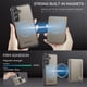 thumbnail image 3 of AutSpace Funda para Samsung Galaxy A16 4G/ 5G, Bloqueo RFID, Cuero PU, Compatible con MagSafe, Billetera Desmontable 2 en 1 con Tarjetero, Soporte, Cubierta Protectora Magnética, Gris, 3 of 9
