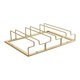 thumbnail image 2 of Organizador De Copas De Vino De Metal 3 Filas Stemware Rack Para Bar Hutch Counter, 2 of 5
