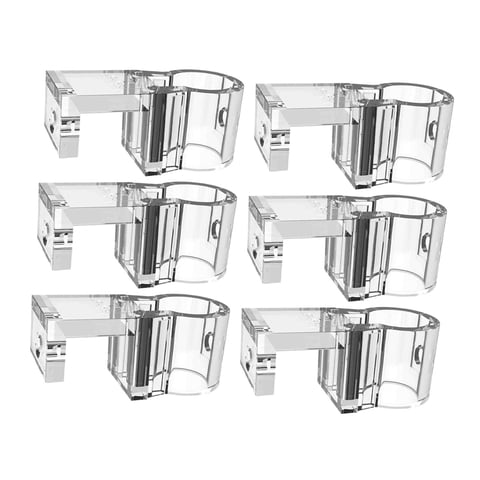 Magideal - 6 Soportes Para Plantas De , Herramienta De Crecimiento Transparente, Maceta Colgante Ligera Para Plantas Acuáticas, Para Decoración De Fuentes