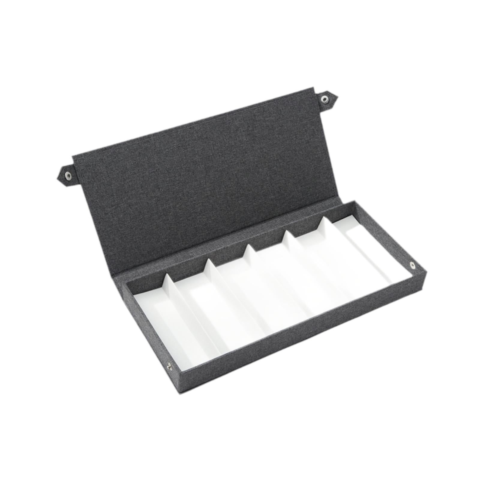 Magideal - Organizador De Gafas Caja De Almacenamiento Para Lentes Bandeja De Exhibición Portátil Material Oxford Flannel Adecuado Para Regalo Decoración De Gris