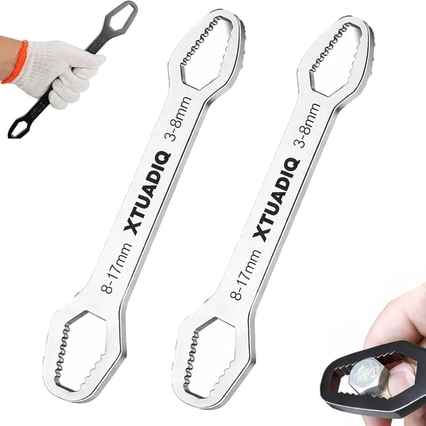 Llave autoajustable 8-22mm doble cabeza exterior hogar reparación coche