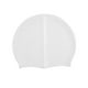 thumbnail image 2 of Gorro De Natación De Color Puro, Gorro De Natación De Silicona Para Deportes Acuáticos, Navegación, Pelo Largo, Blanco, 2 of 5