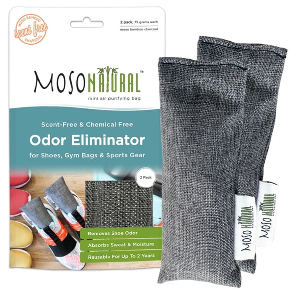 Inserto desodorizante para zapatos MOSO NATURAL, absorbente de olores a carbón