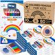thumbnail image 1 of Lápices de colores STEAMFLO, paquete de 10, forma triangular Jumbo, 1 of 8