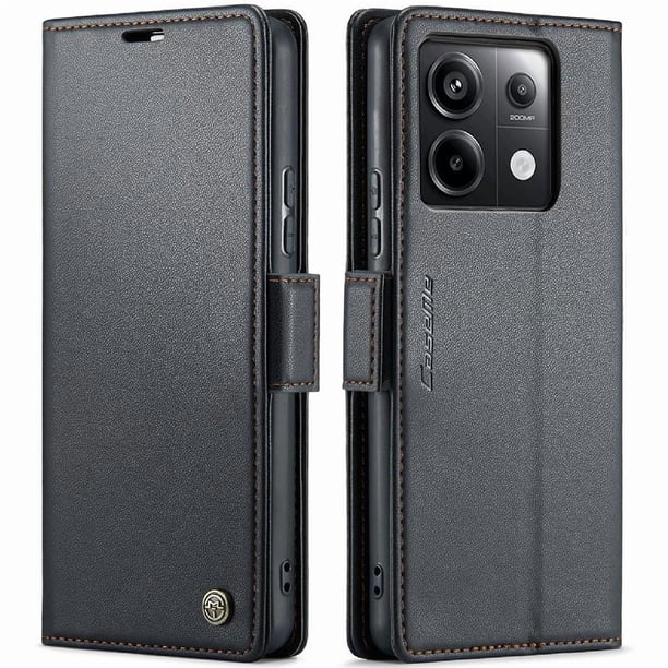 CaseMe tipo cartera Xiaomi Redmi Note 13 Pro 5G con cierre magnético, RFID, tarjetero, soporte, carga inalámbrica