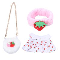 Magideal - Conjunto Informal De Ropa De Muñeca De Peluche Suave De Muñeca Lindo Ropa De Juguete De Peluche , Fresa