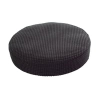 Bothyi - Taburete Elástico Funda De Fibra De Poliéster Lavable Redonda Para Silla Elevadora Hogar Negro