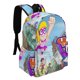 thumbnail image 2 of Hámster y Gretel-theme Backpack, Campus style schoolbag Bookbag with Adjustable Shoulder Straps And Large Zip Compartment, Unisex Travel Bags.42x30x15cm, 2 of 6