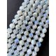 thumbnail image 1 of Cuentas AD Beads 39 cm Redondas de Piedra Lunar Blanca con Destellos Arcoíris, 1 of 8