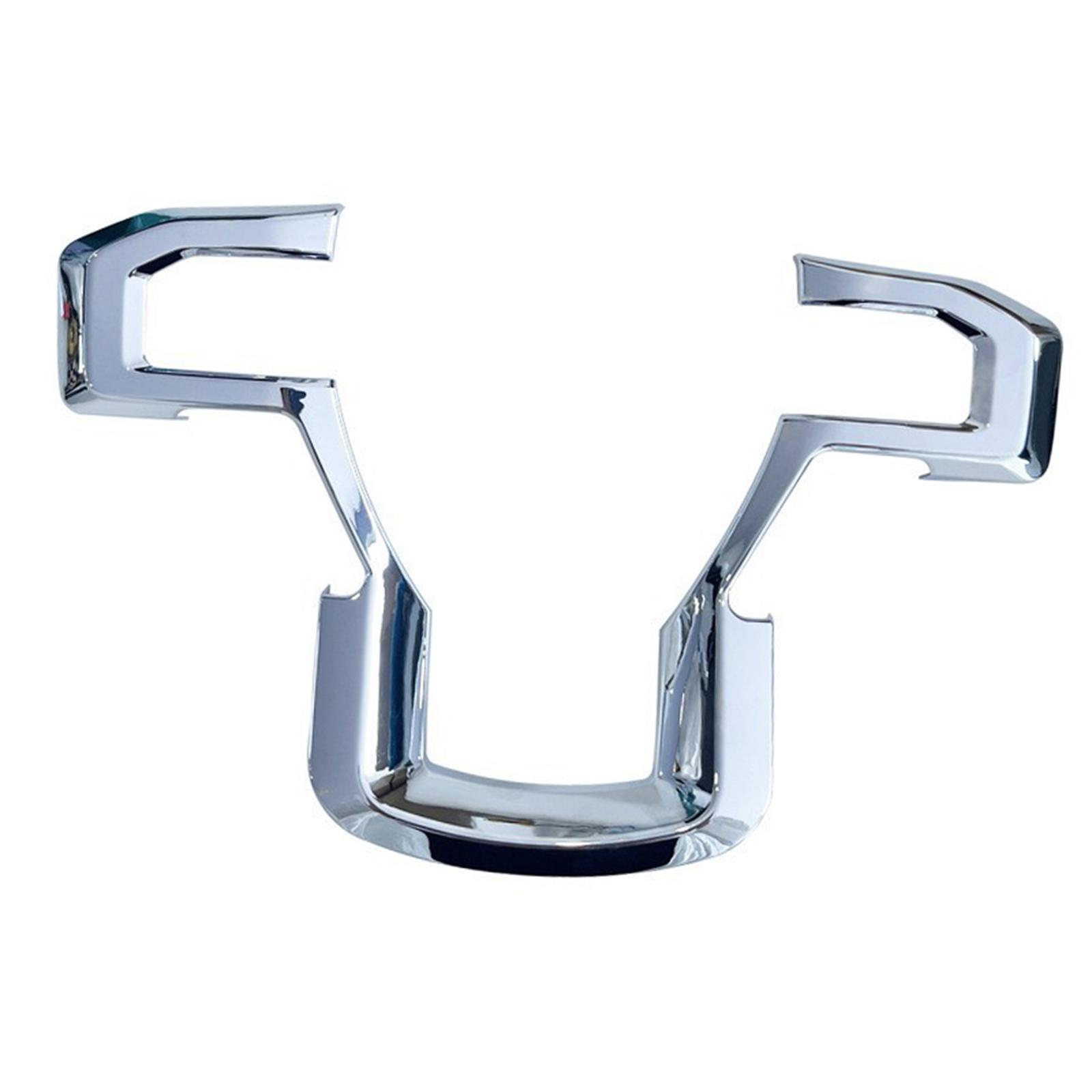 Magideal - Cubierta Del Panel Del Volante, Cubierta Del Marco Del Volante Del Automóvil, Cubierta Resistente Profesional Del Marco Del Botón Del Volante Para F35 Plata