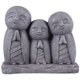 thumbnail image 1 of Figuine Hi-Line Gift Ltd. 77124-GY Buddha, poliresina, 1 of 4