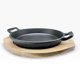 thumbnail image 1 of Bandeja Tabla Placa Para Carnes Con Base Bambu Y Agarre M5, 1 of 2