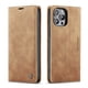 thumbnail image 2 of CaseMe Funda de Cuero para iPhone 15 Pro Max, Funda de Cuero Tipo Billetera con Tarjetero, Cierre Magnético, a Prueba de Golpes, Soporte, Funda Protectora para iPhone 15 Pro Max, Marrón, 2 of 12