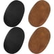 thumbnail image 1 of piezas de parches ovalados de tela cosidos para codos y rodillas, accesorios para restaurar suéteres y pantalones (negro y marrón), 1 of 7