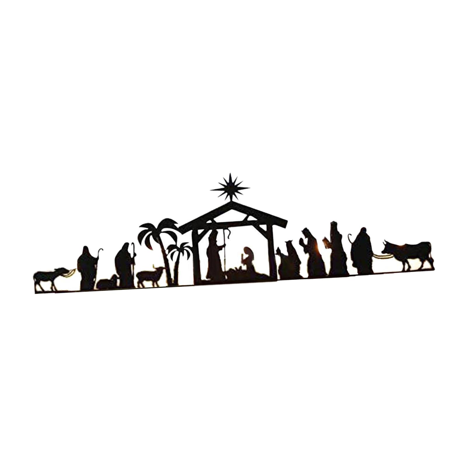 Magideal - Portavelas De Adviento De La Natividad De Navidad, Candelabros A La Luz Del Té, Decoración Navideña De La Escena De La Natividad, Candelabro De S