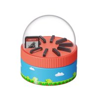 Estuche De Almacenamiento Aaronmei Giratorio Para Tarjetas De Juego Nintendo Switch Y Ps Vita Negro Azul