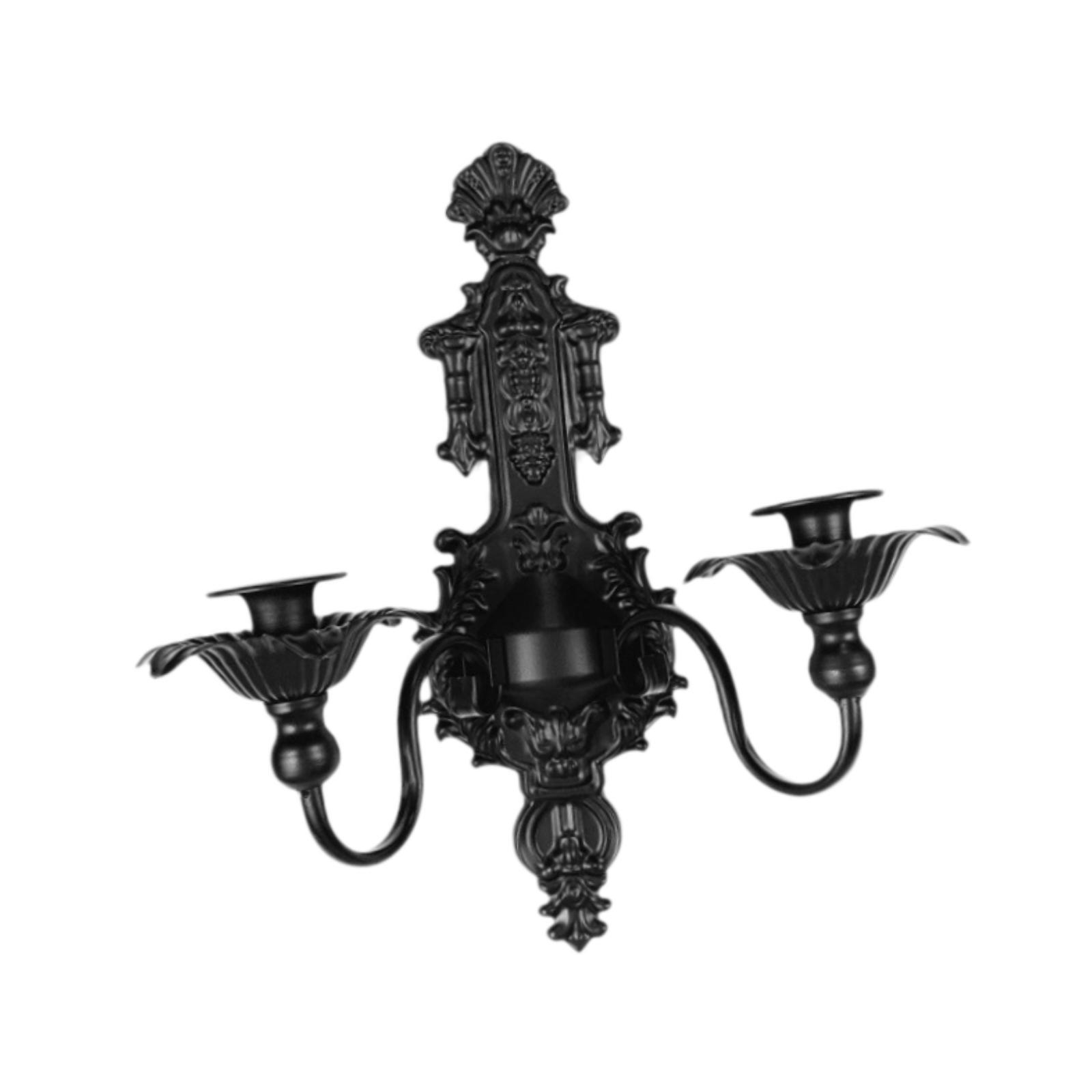 Magideal - Candelabros De Metal, Candelabros Colgantes Artísticos Para Velas De Palo, Candelabros Para Fiestas, Bodas, Decoración Del Hogar, Dormitorio De Granja Estilo A